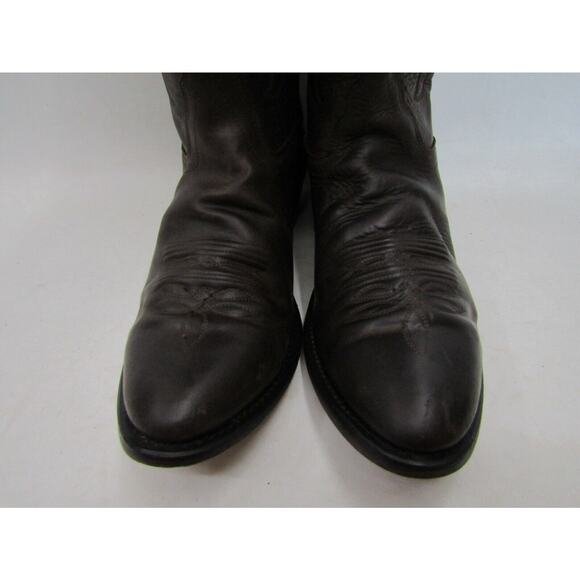 Mens Size 10 D Brown Leather Cowboy Western Boots main image 4